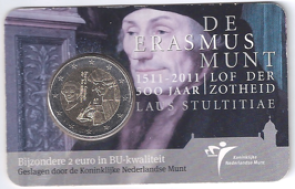 2 euro Erasmus BU verkleurd
